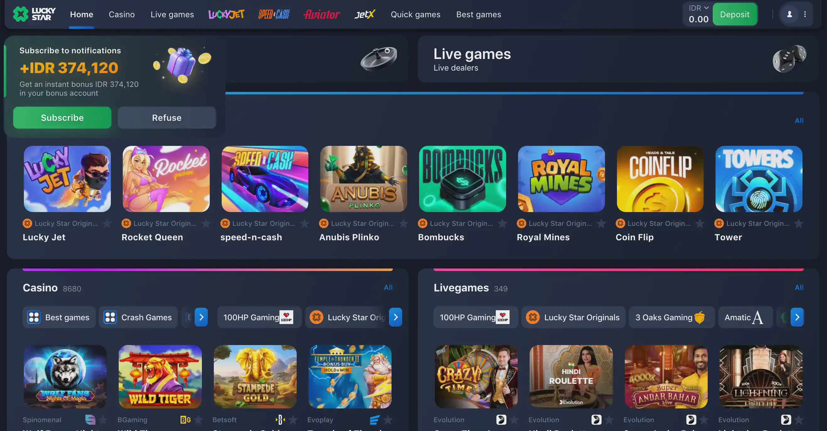 Lucky Star Casino Review